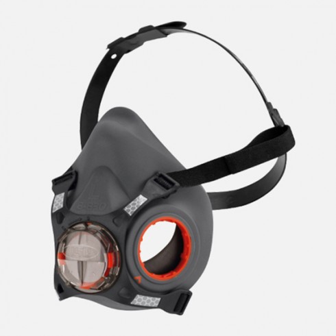 Semimáscara Force®8 gris/rojo F8-830 sin filtros de JSP - Talla L