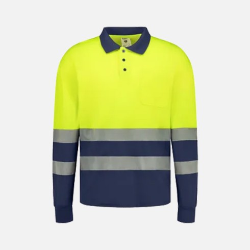 Polo de Manga Larga de Alta Visibilidad Combinado JUDE HV de Tomas Bodero