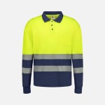 Polo de Manga Larga de Alta Visibilidad Combinado JUDE HV de Tomas Bodero